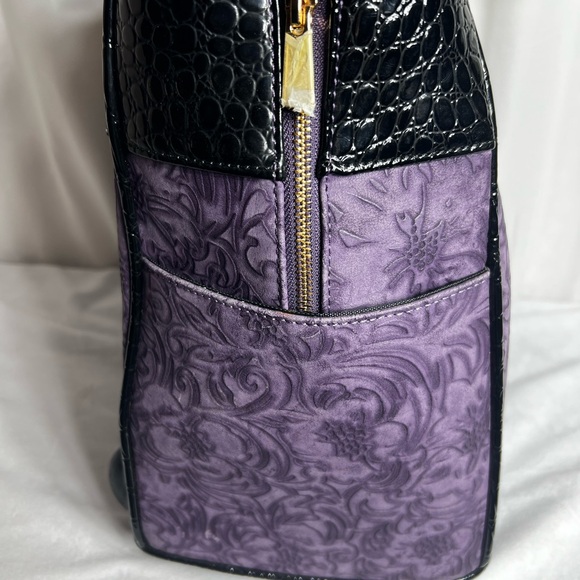 JKM and Company CONTESSA Purple Rolling Tote Bag, Travel Bag or Rolling Work Bag - Picture 15 of 16